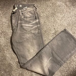 Mens Gray Jean Pants